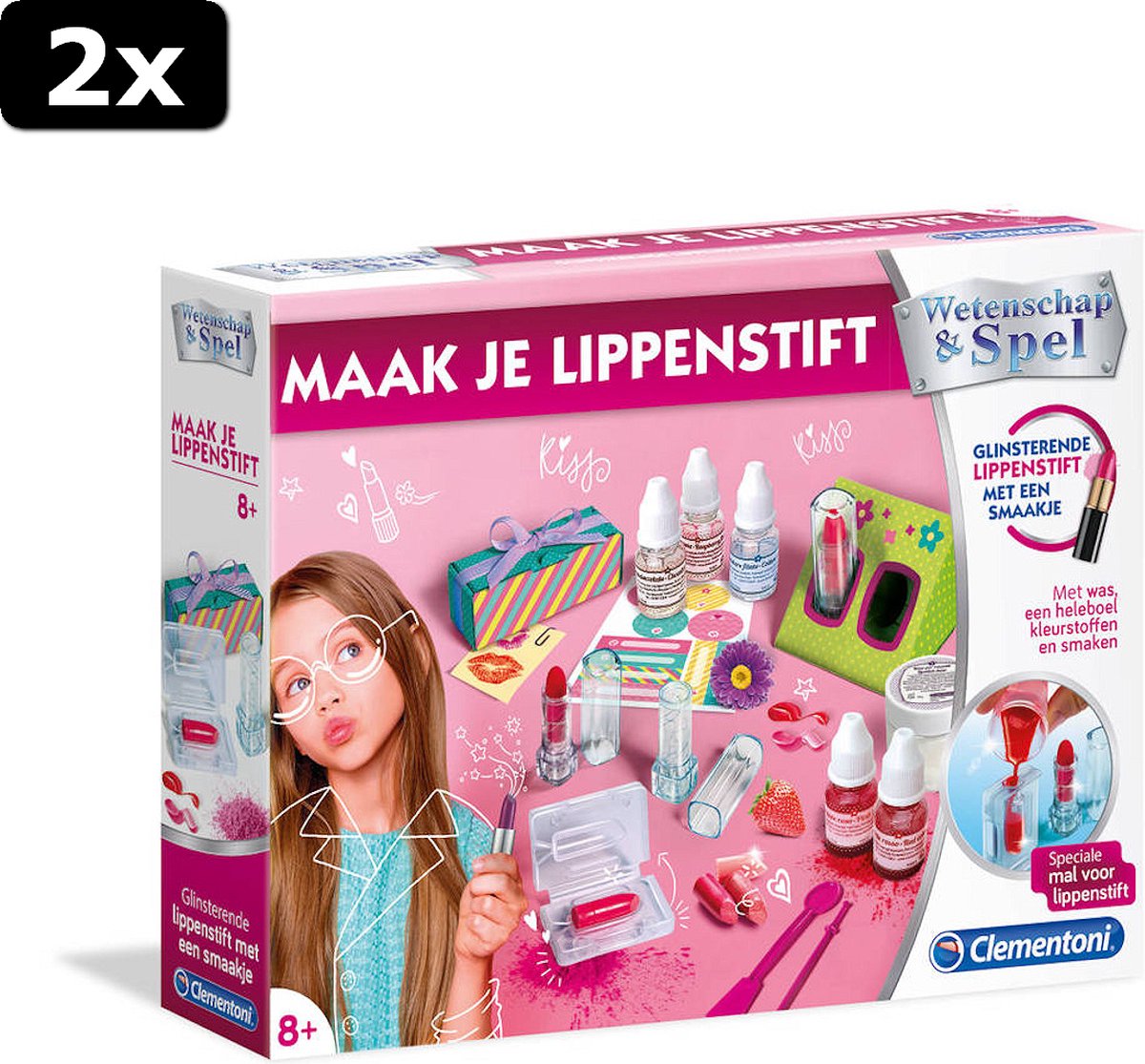 2x Wetenschap en Spel Maak je eigen Lippenstift