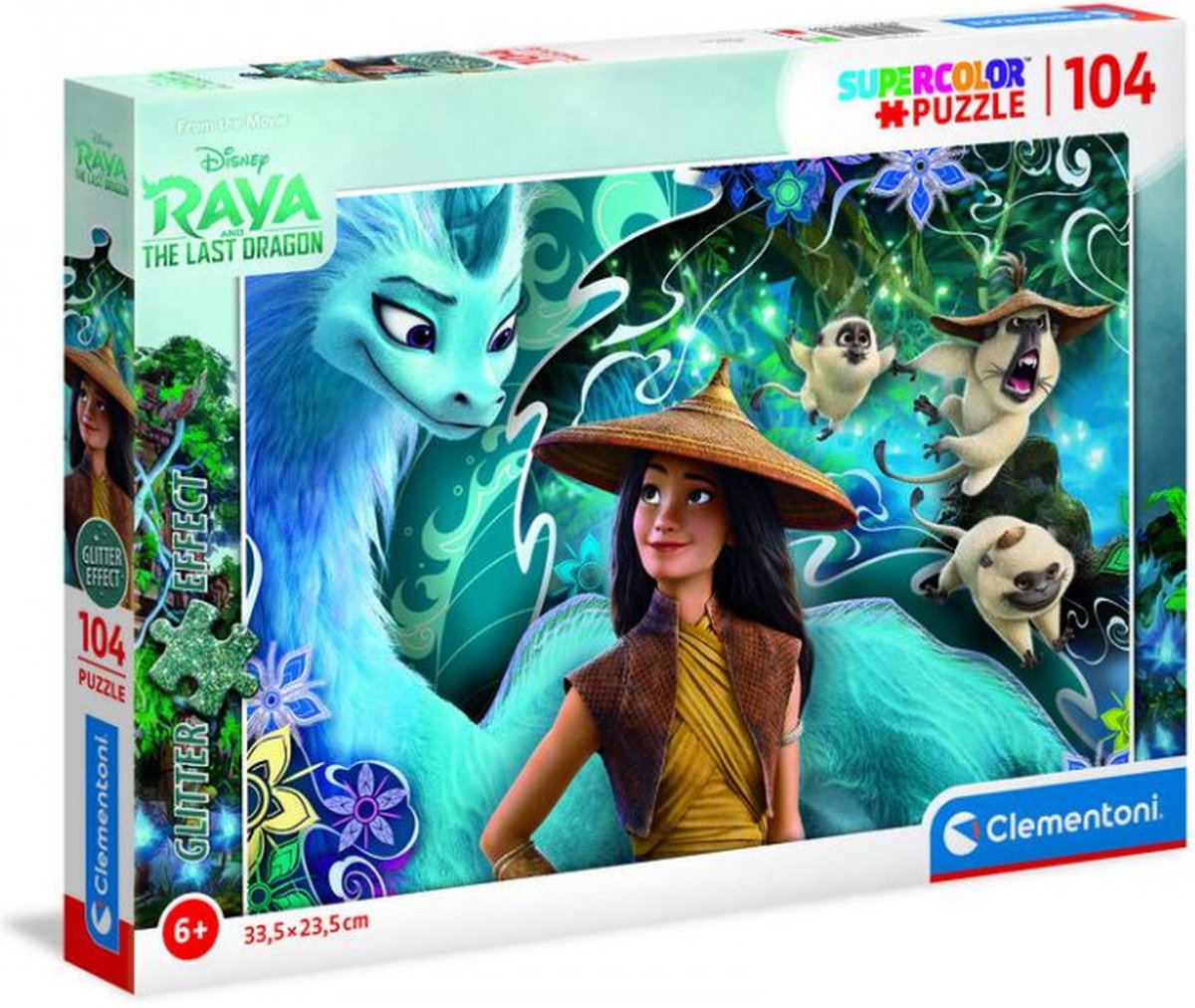 CLEMENTONI DISNEY RAYA PUZZEL 104 STUKJES