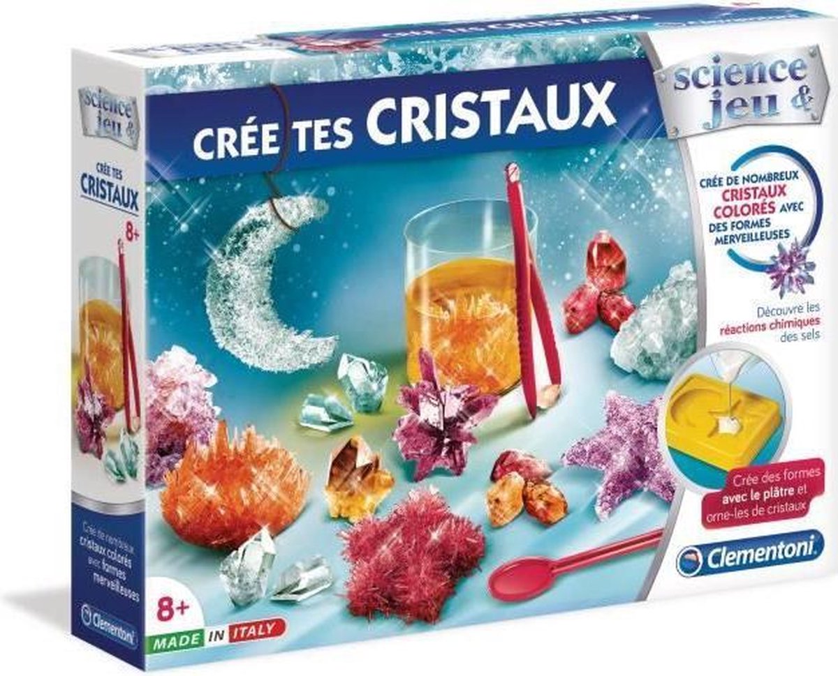 CLEMENTONI Science & Jeu - Creëer je kristallen - Wetenschappelijk spel