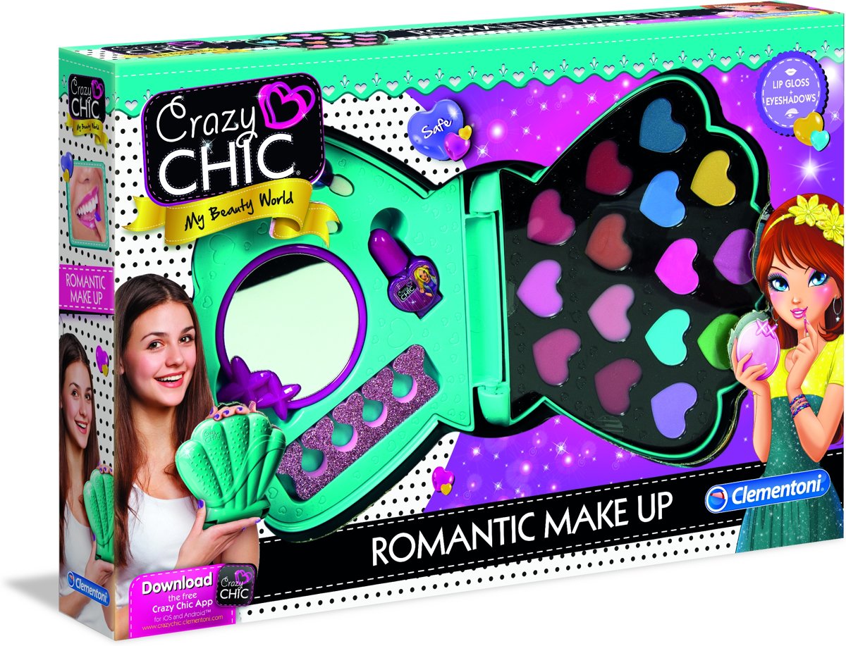 Clementoni, Crazy Chic, Schelp beauty set, make-up voor kinderen