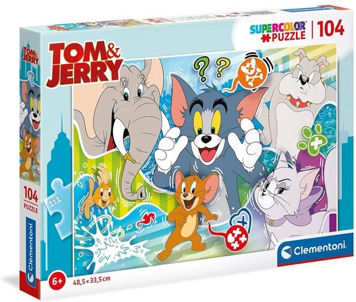 Clementoni - 104 stukjes - Tom & Jerry