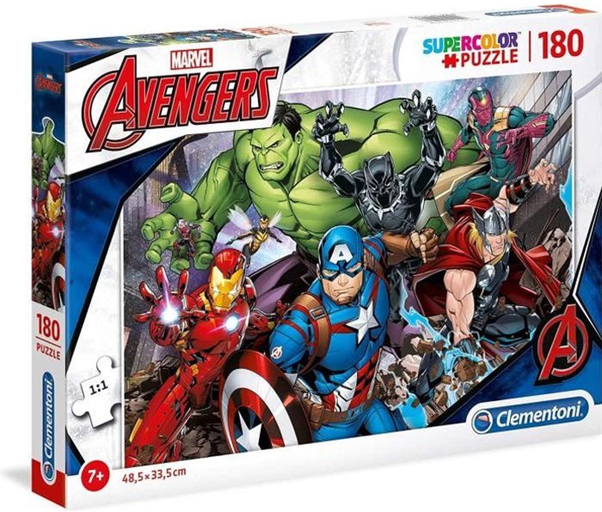 Clementoni - 29107 - SuperColor 180 stuks - Avengers