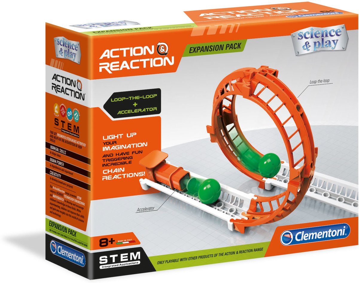   - Actie & Reactie - Looping + versneller - Constructiespeelgoed STEM  