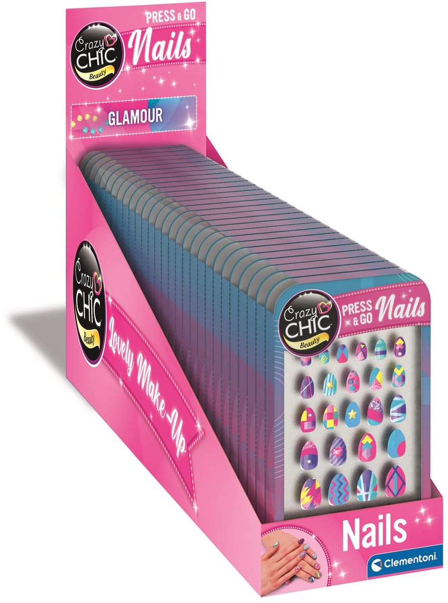   - Cazy Chic - Press & Go Nails - Kunstnagels - Glamour - vanaf 6 jaar