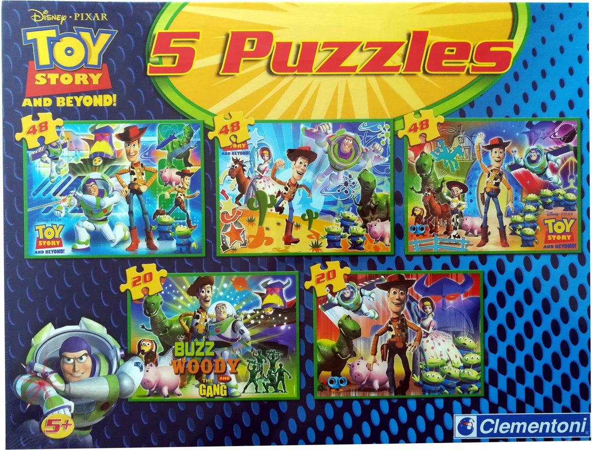 Clementoni - Disney Toy Story - 5 in 1 Puzzel