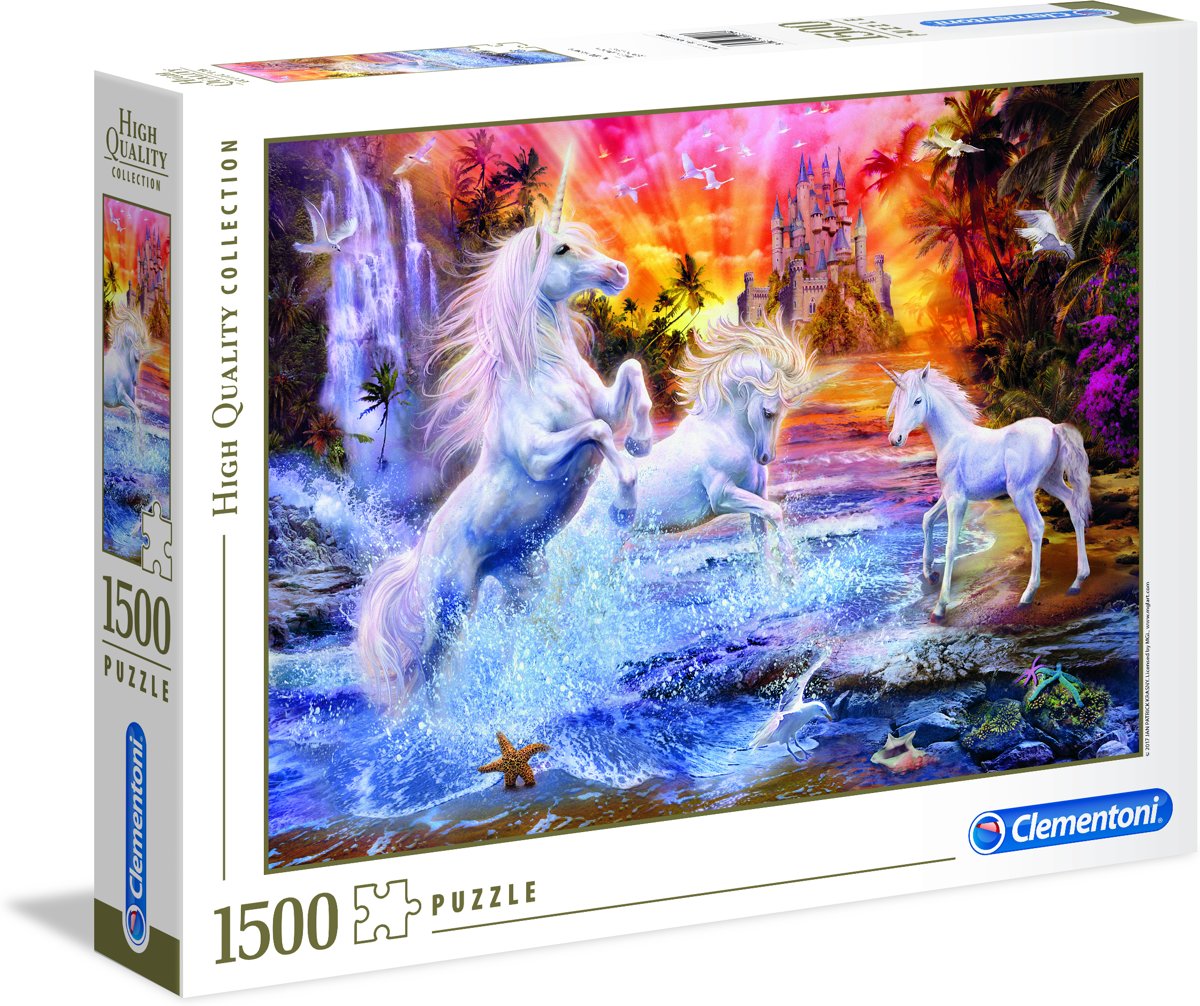 Clementoni - High Quality Collection puzzel - Wild unicorns - 1500 stukjes