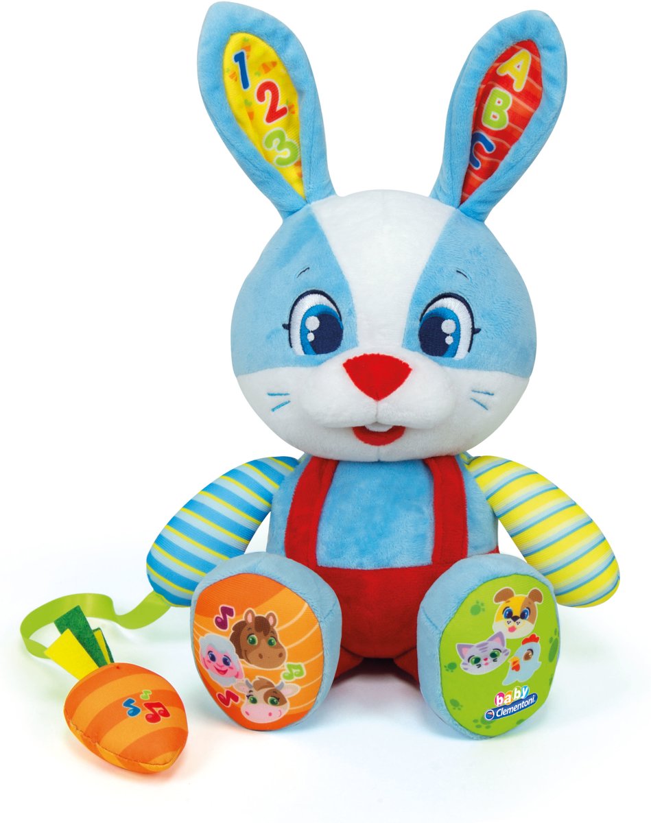 Clementoni - Konijn plush - Knuffeldier - electronisch - interactief