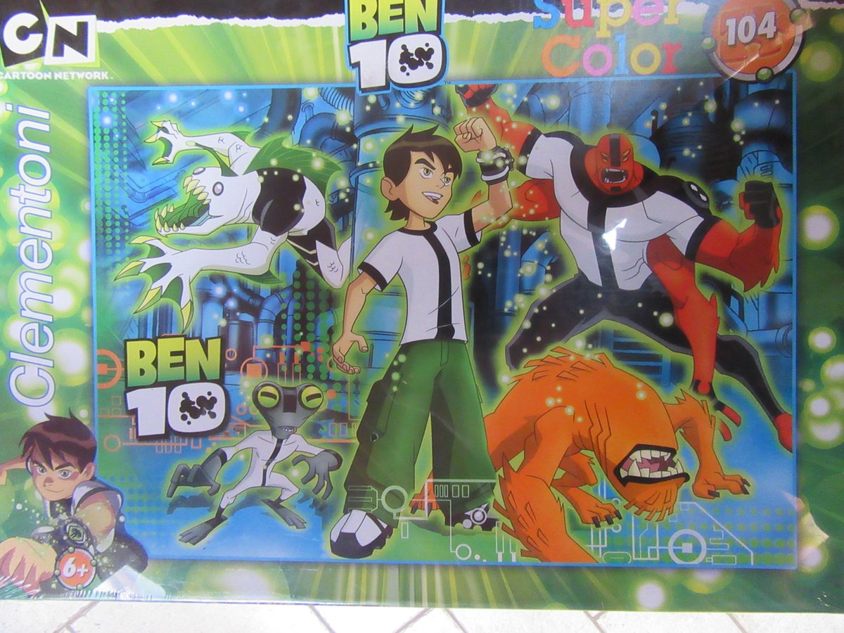 Clementoni - Legpuzzel - Puzzel  104 stukjes - super color - Ben 10