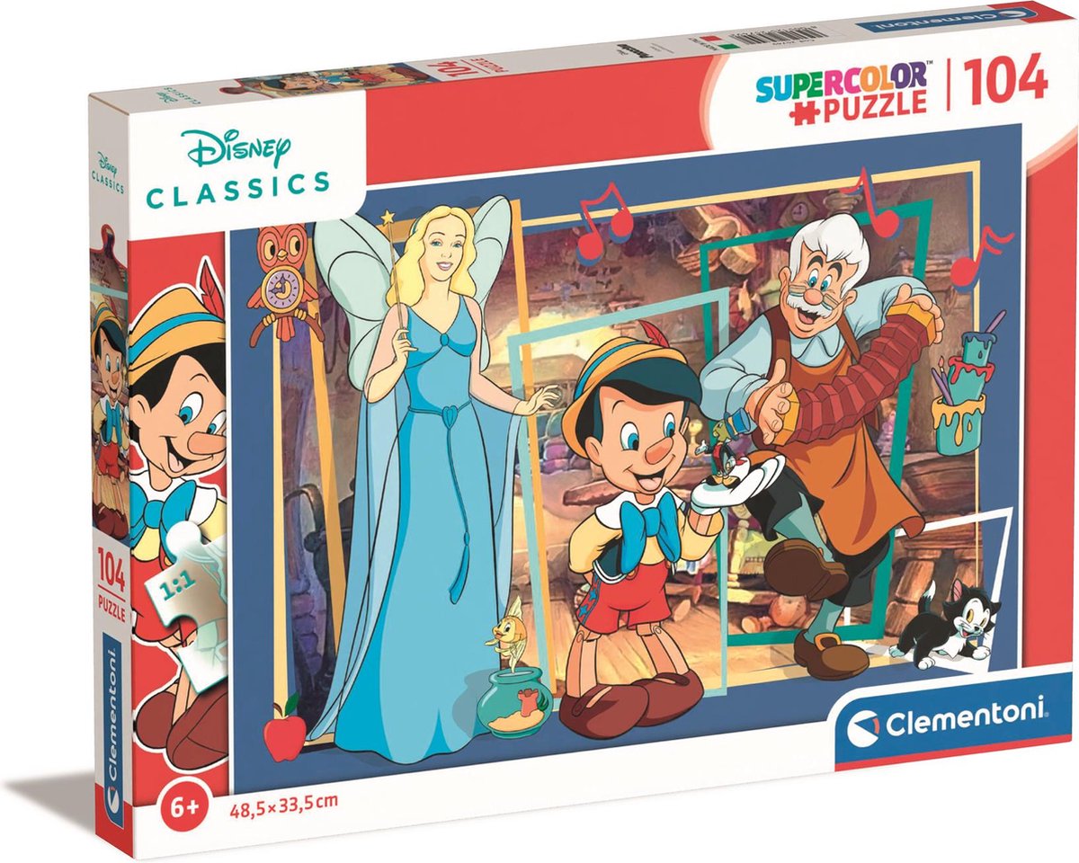 Clementoni - Puzzle Disney Classic Pinocchio - 104 pieces - 25749