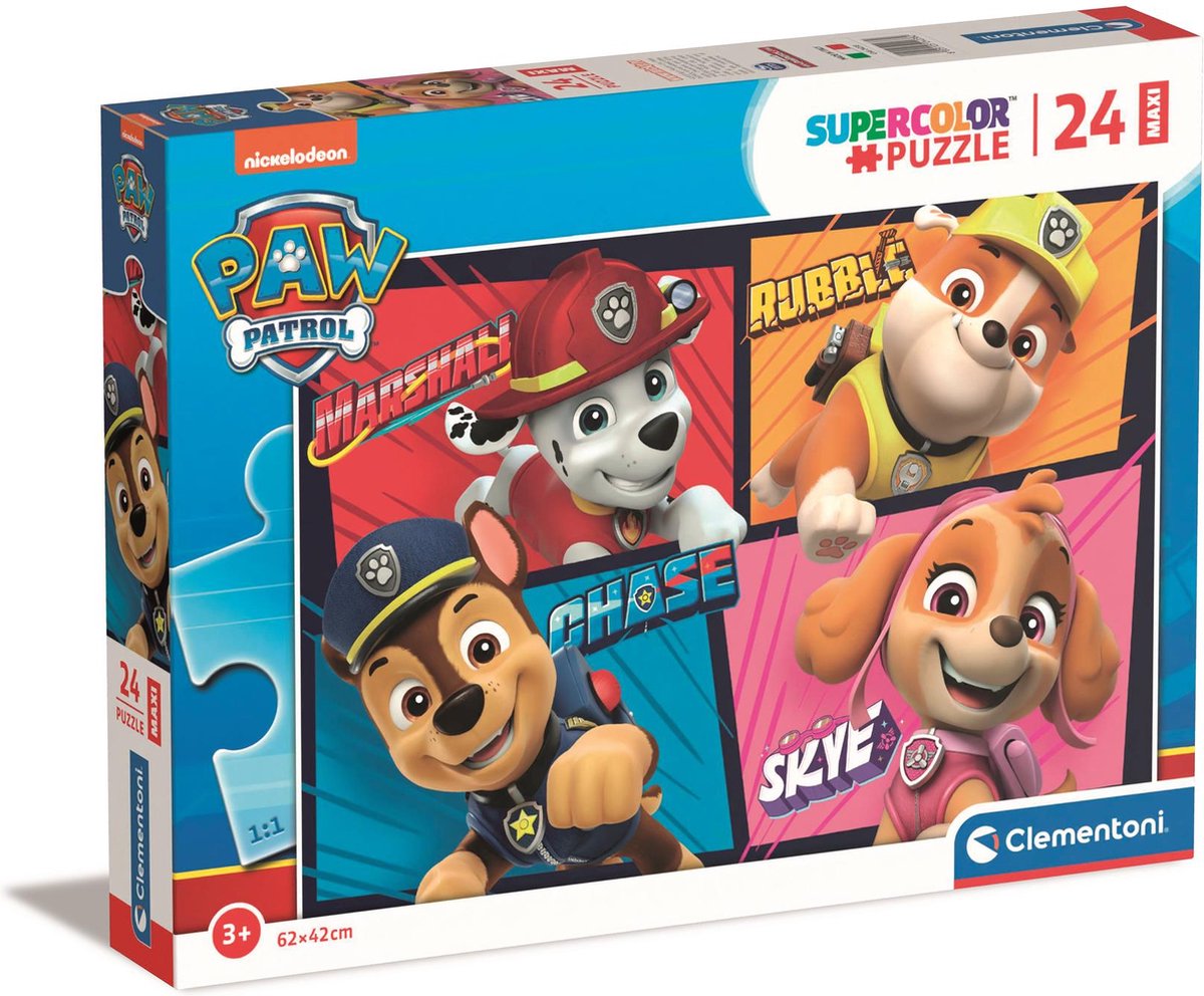 Clementoni - Puzzle Maxi Paw Patrol 24 pcs - 24238