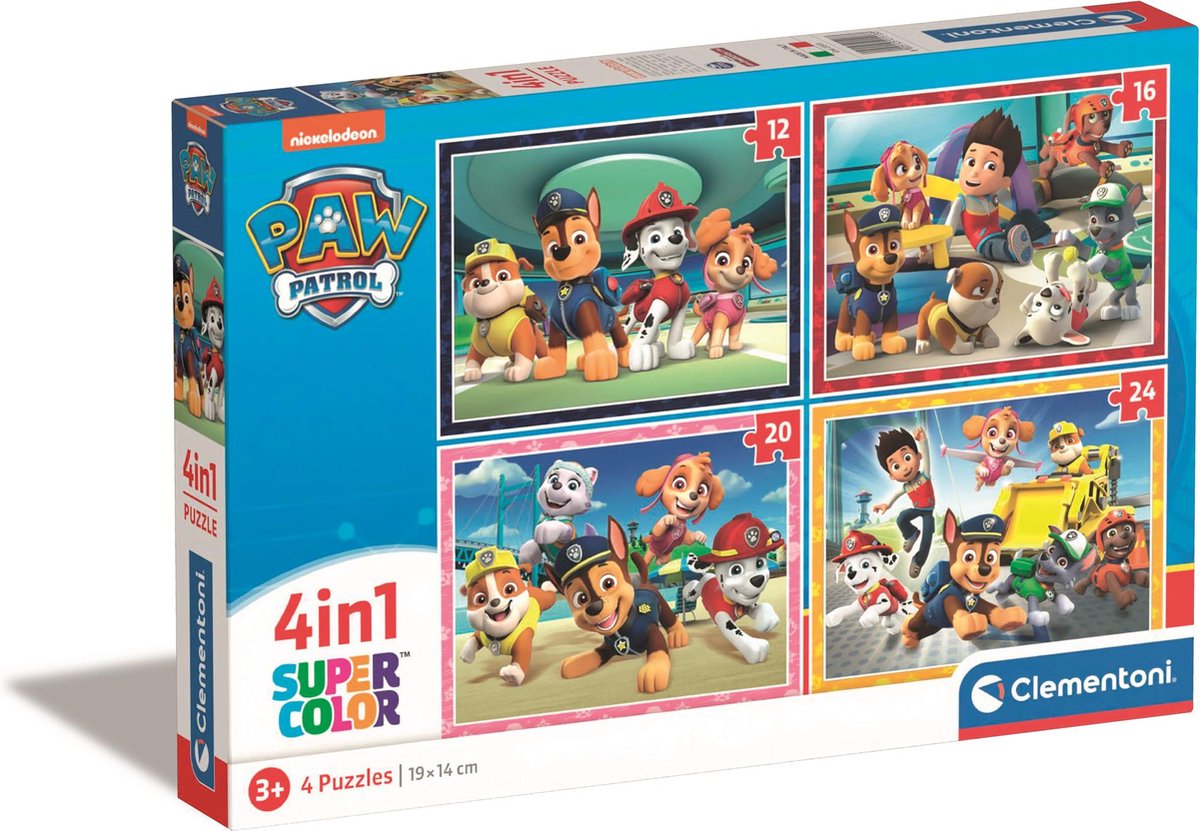 Clementoni - Puzzle Paw Patrol - 4in1 - 21513