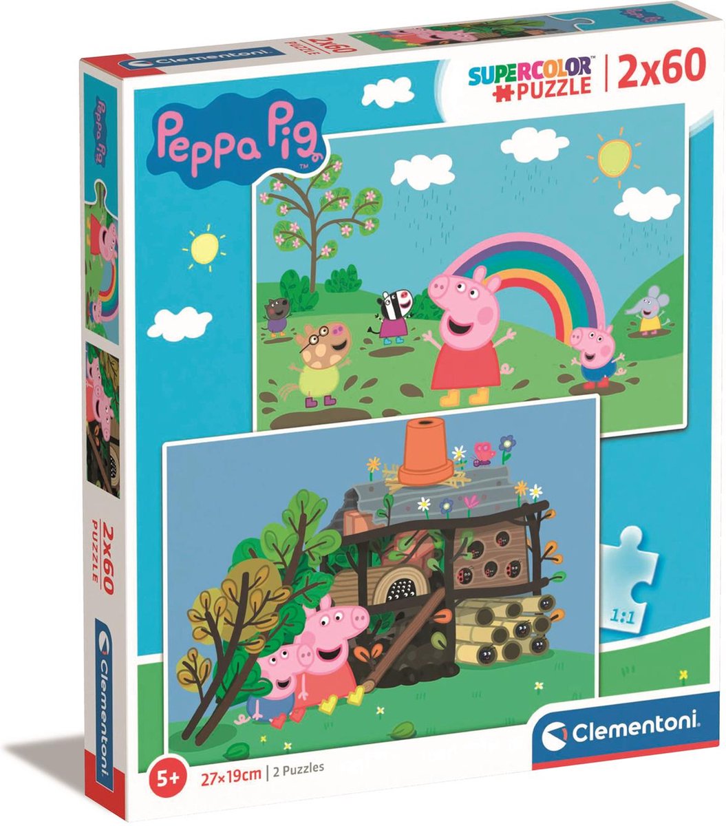 Clementoni - Puzzle Peppa Pig - 2x60 pieces - 21622