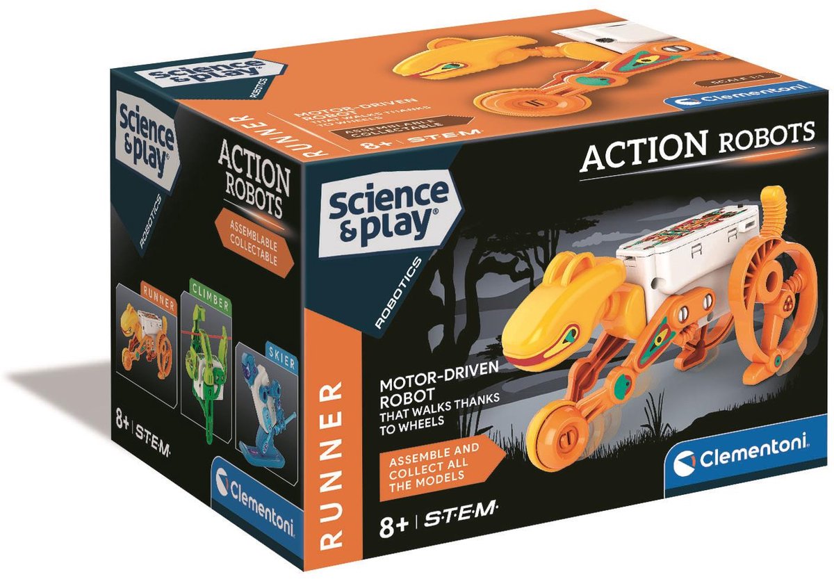   - Runner robot - Science & Play - STEM speelgoed - Bouwpakket - vanaf 8 jaar