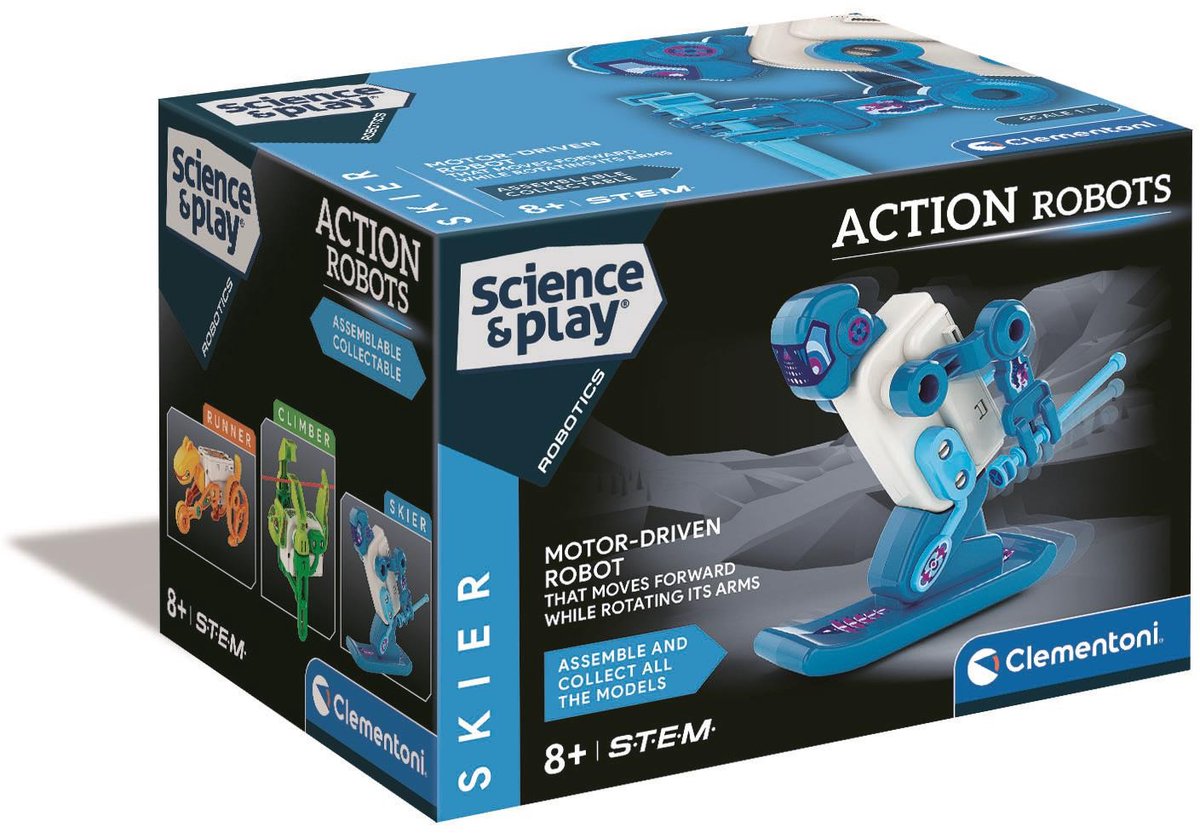   - Ski robot - Science & Play - STEM speelgoed - Bouwpakket - vanaf 8 jaar