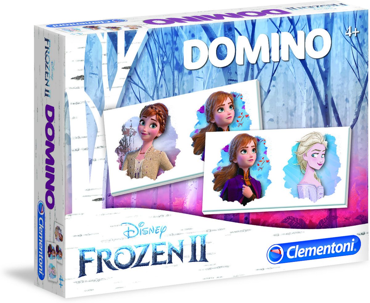 Clementoni - Spel Domino Pocket - Disney Frozen 2 - Kaartspel