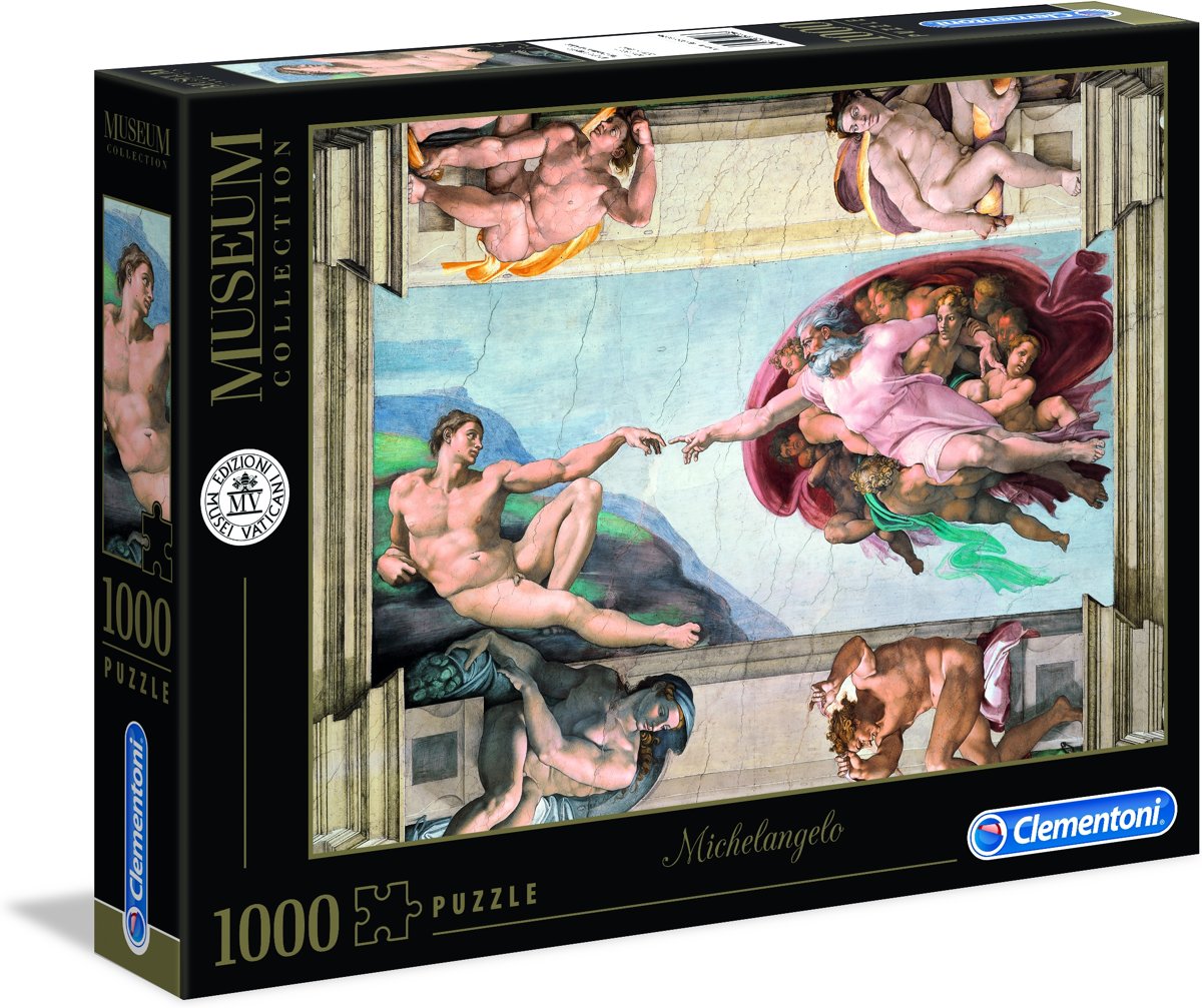 Clementoni - Vaticaanse Musea Puzzel Collectie - Michelangelo, The Creation of Man - 1000 stukjes