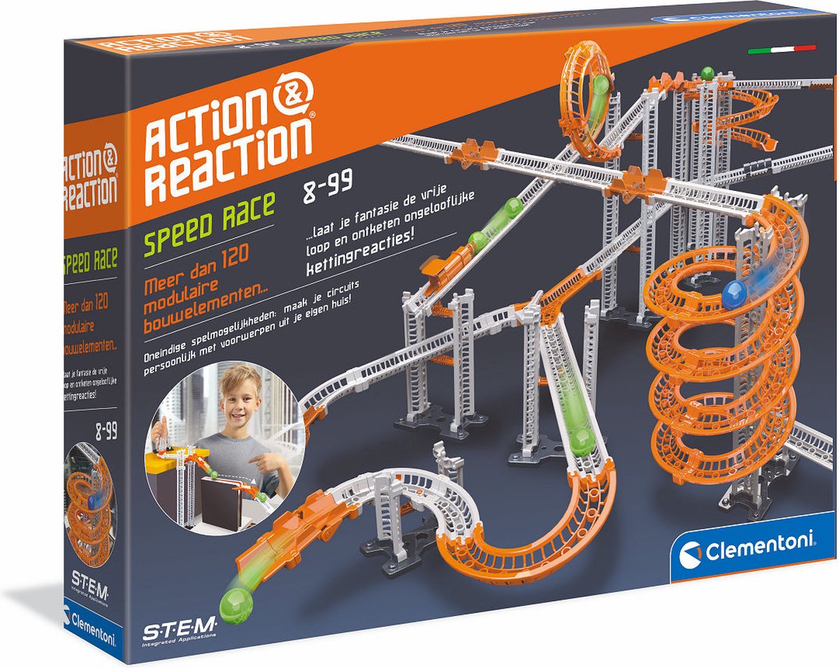 Clementoni Action  AND  Reaction Rise and Speed NL