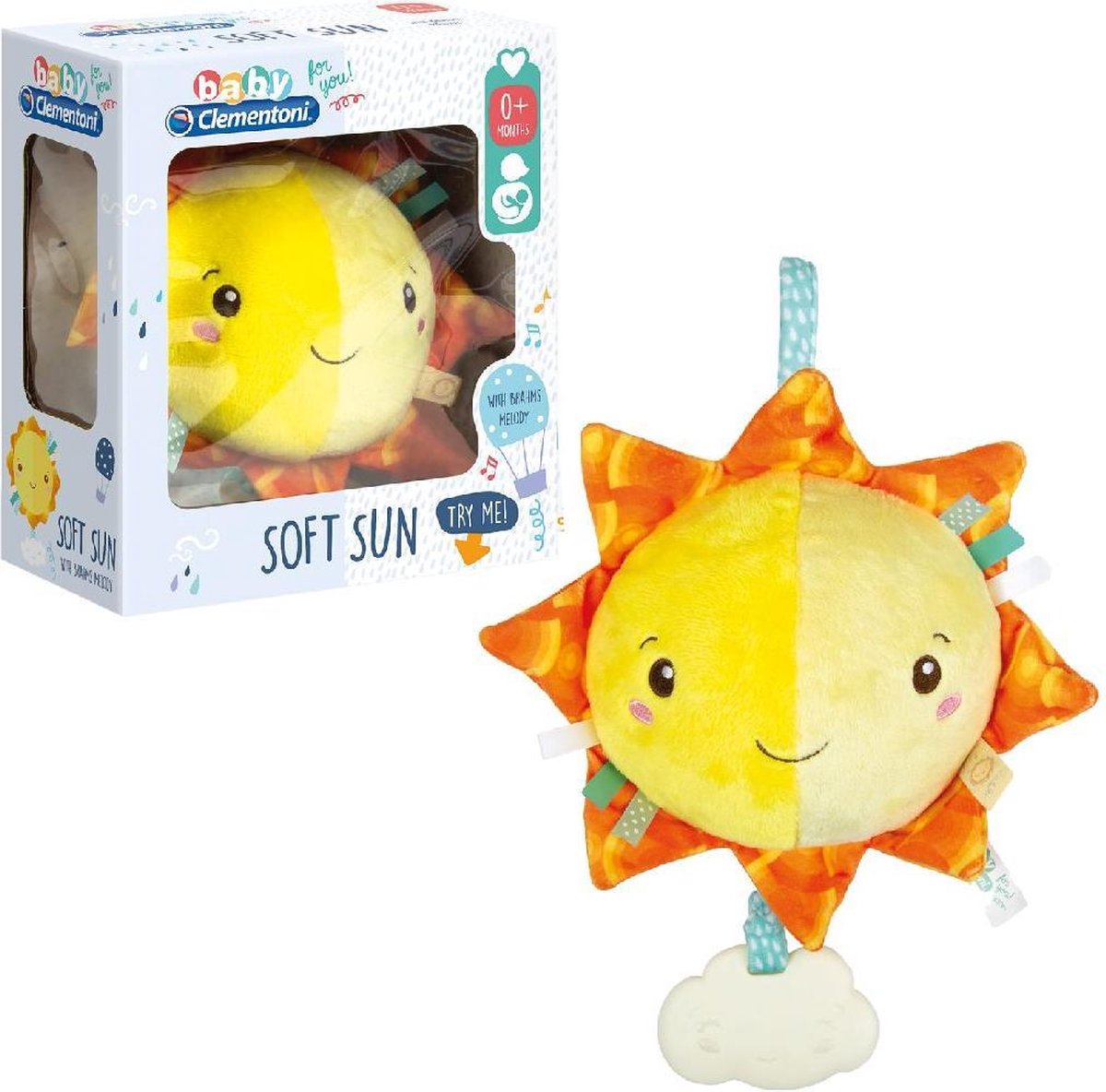 Clementoni Baby Knuffel Muziek Soft Sun