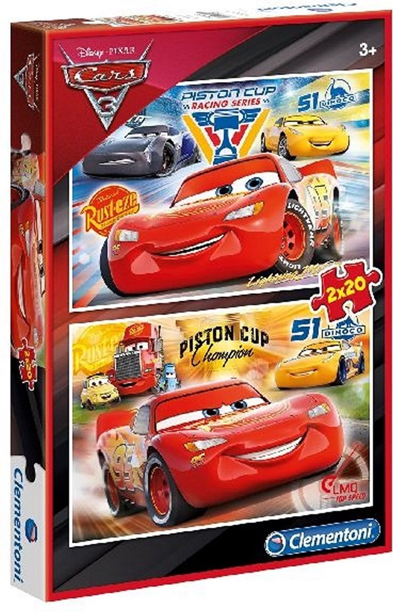 Clementoni Cars 3 Puzzel 2x20 Stukjes