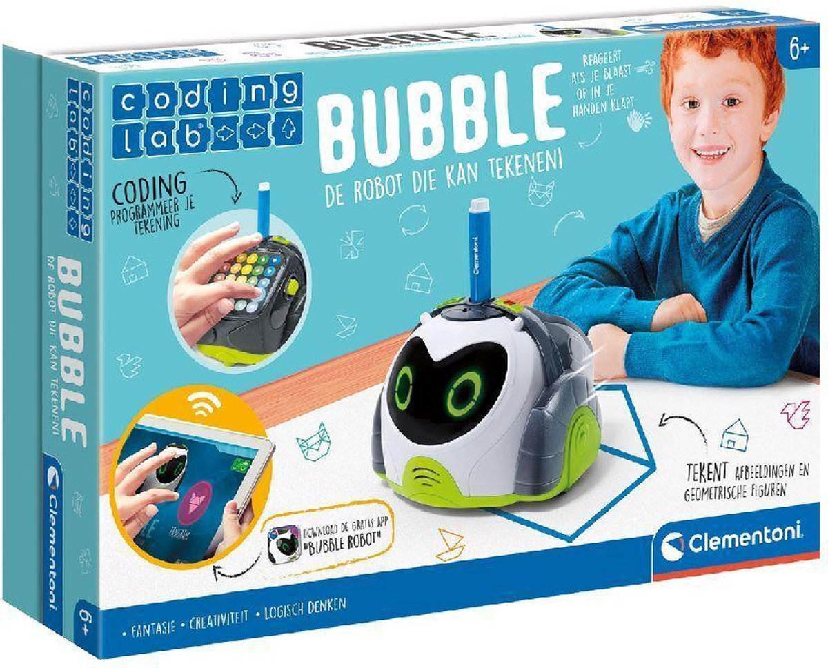 Clementoni Coding Lab Robot Bubble + Licht en Geluid