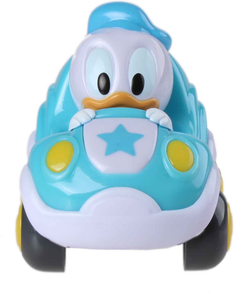 Clementoni Disney Baby Donald Pull-back Auto Blauw