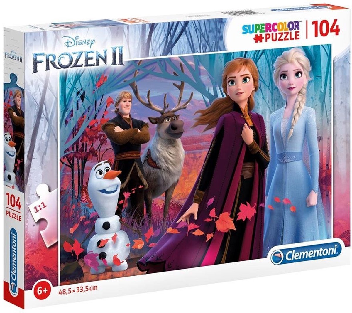 Clementoni Disney Frozen 2 Supercolor Puzzel 104 Stukjes