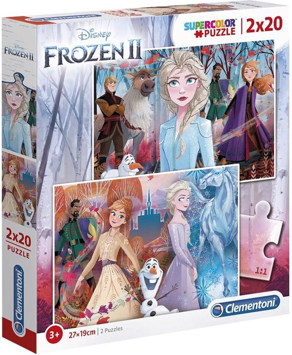 Clementoni Disney Frozen 2 Supercolor Puzzel 2x20 Stukjes