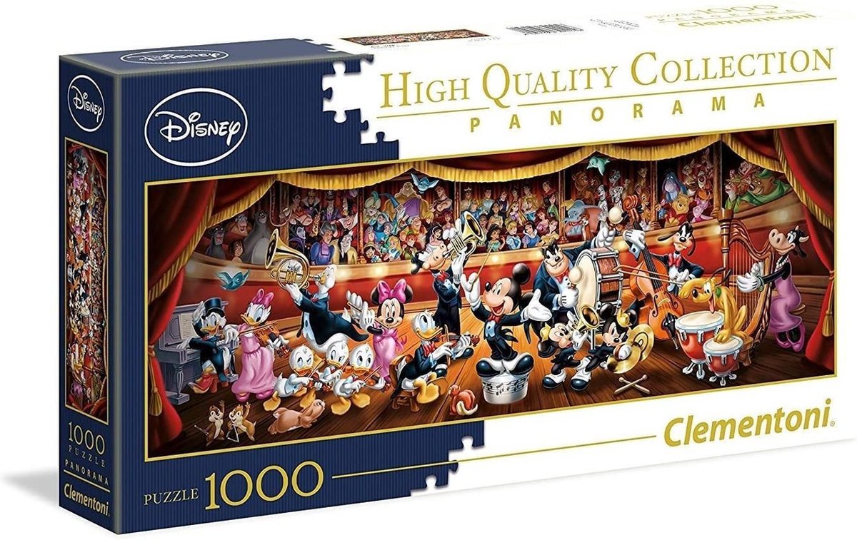 Clementoni Disney Orchestra Puzzle Panorama, 1000 Delen