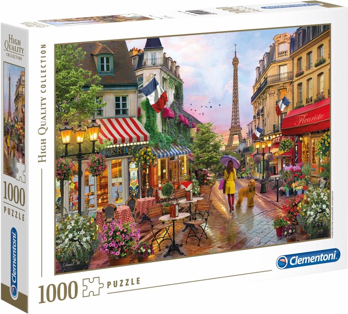 Clementoni High Quality Collection Puzzel Flowers in Paris 1000 Stukjes