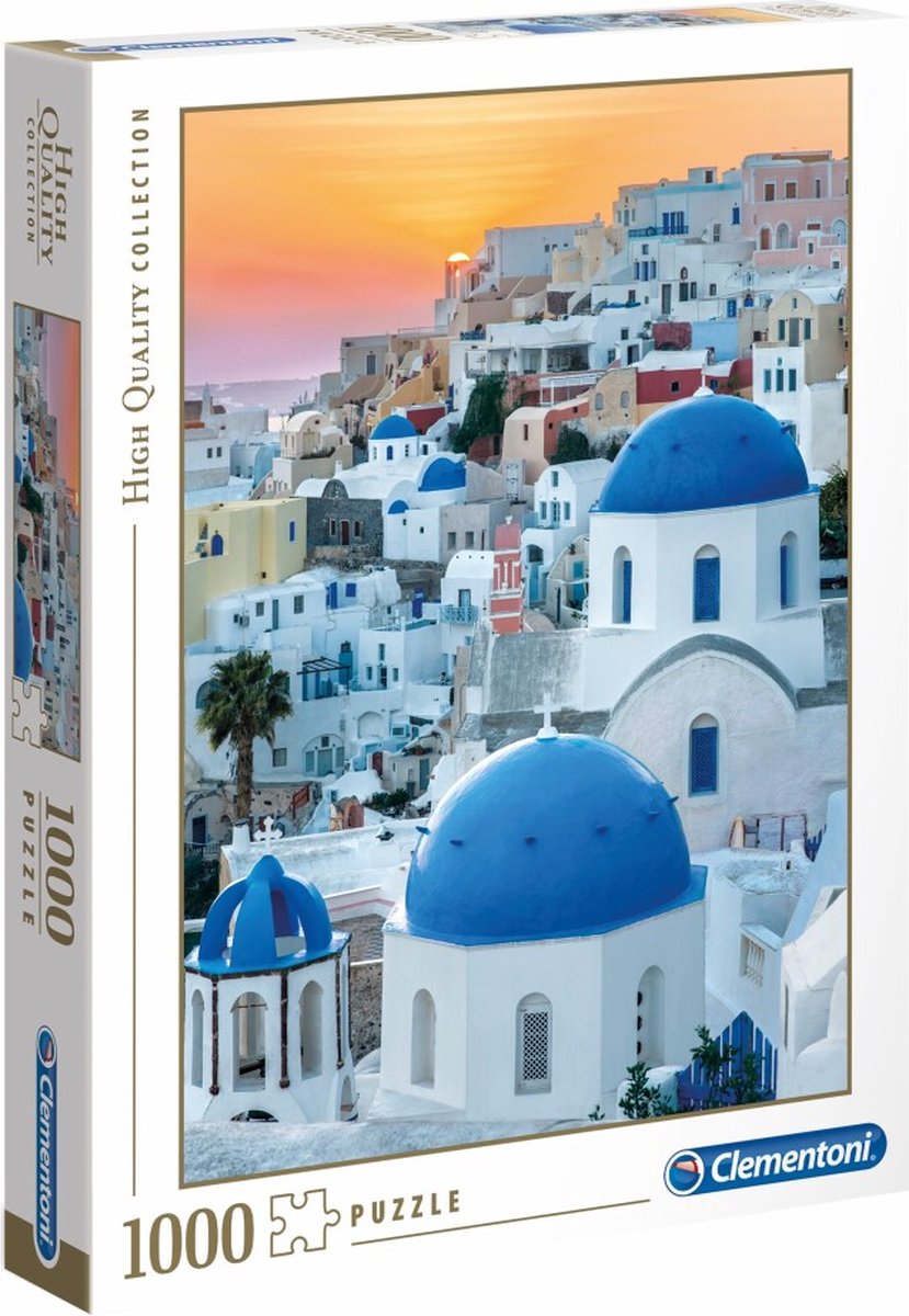 Clementoni High Quality Collection Puzzel Santorini 1000 Stukjes