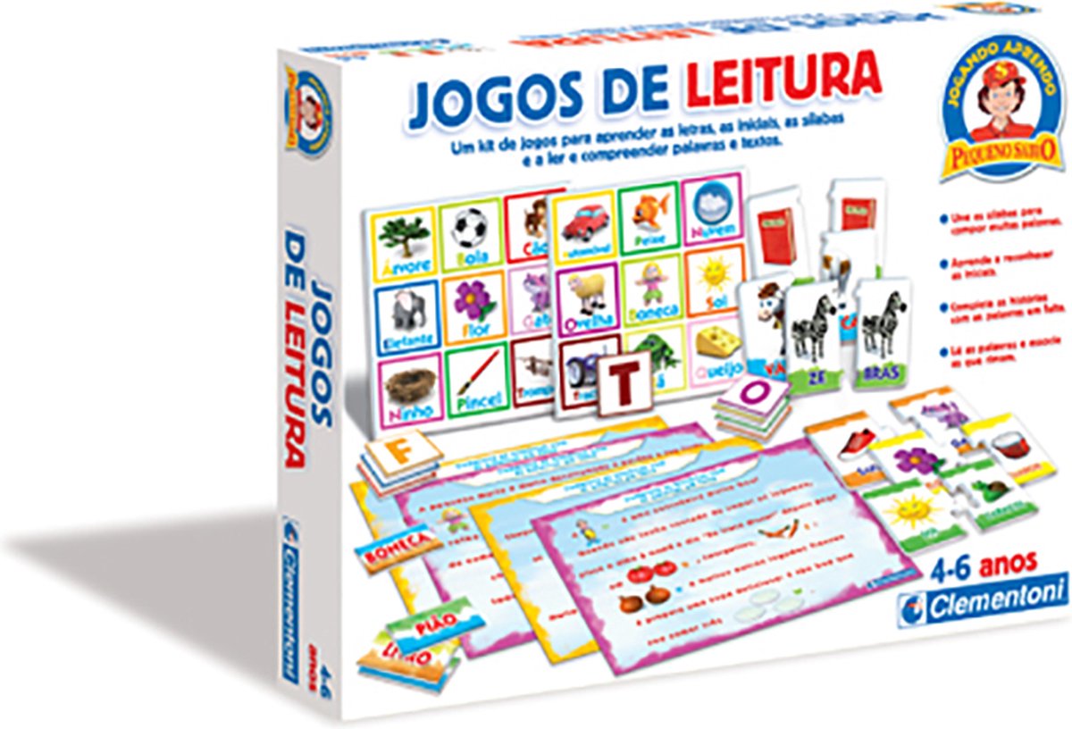 Clementoni Jogos de leitura - Leer PORTUGEES