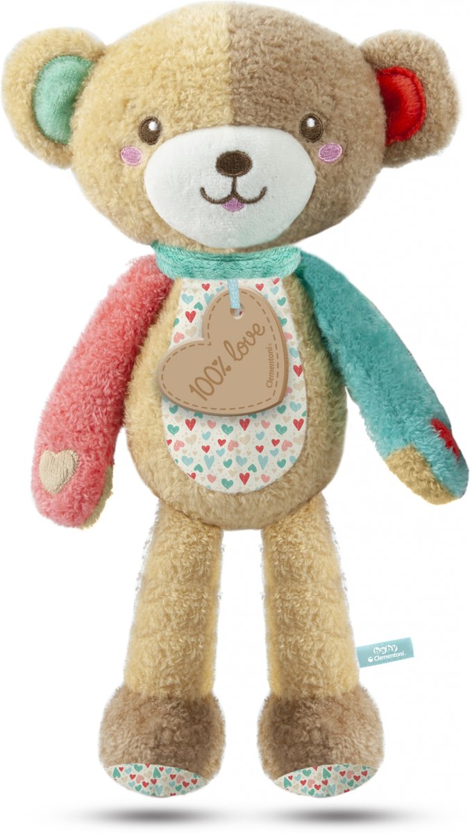 Clementoni Knuffelbeer Play With Me Bruin 32 Cm