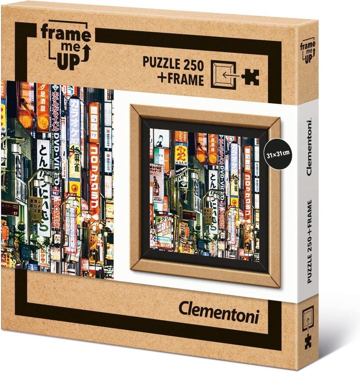 Clementoni Legpuzzel - Frame Me Up Puzzel Collectie - Tokyo Lights - 250 Stukjes, puzzel volwassenen