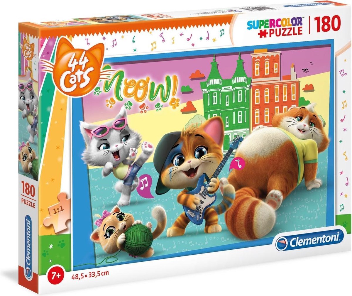 Clementoni Legpuzzel 44 Cats 180 Stukjes