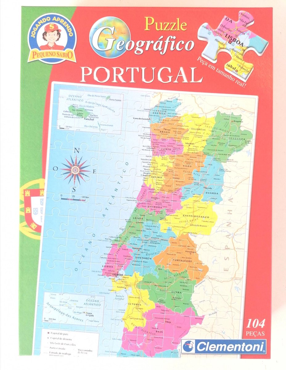 Clementoni Legpuzzel Portugal Junior 104 Stukjes