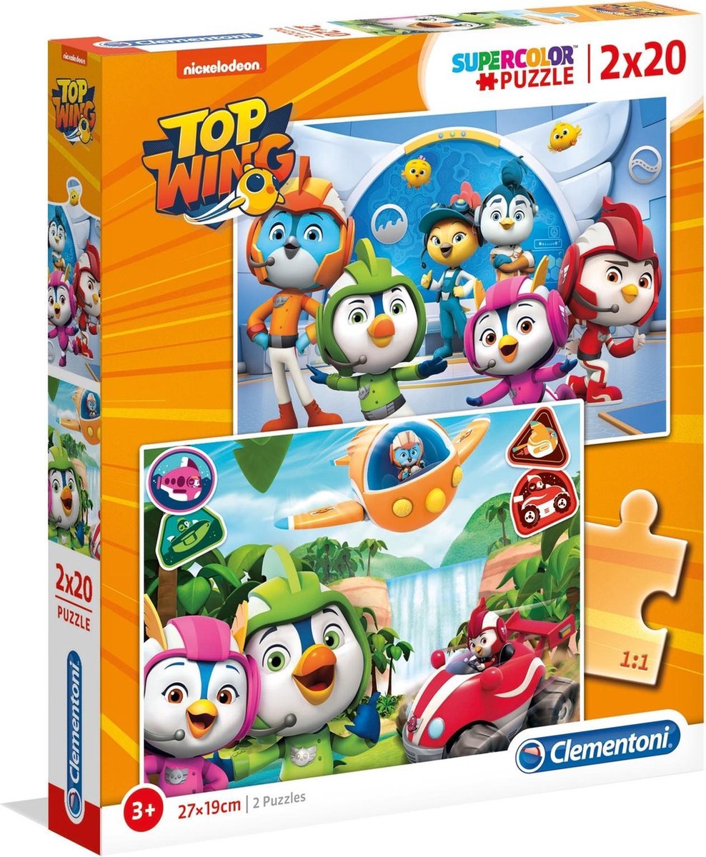 Clementoni Legpuzzel Top Wing Supercolor Puzzle  2x20 Stukjes