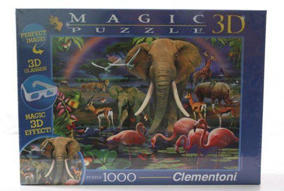 Clementoni Magic puzzel 3d olifant 1000st