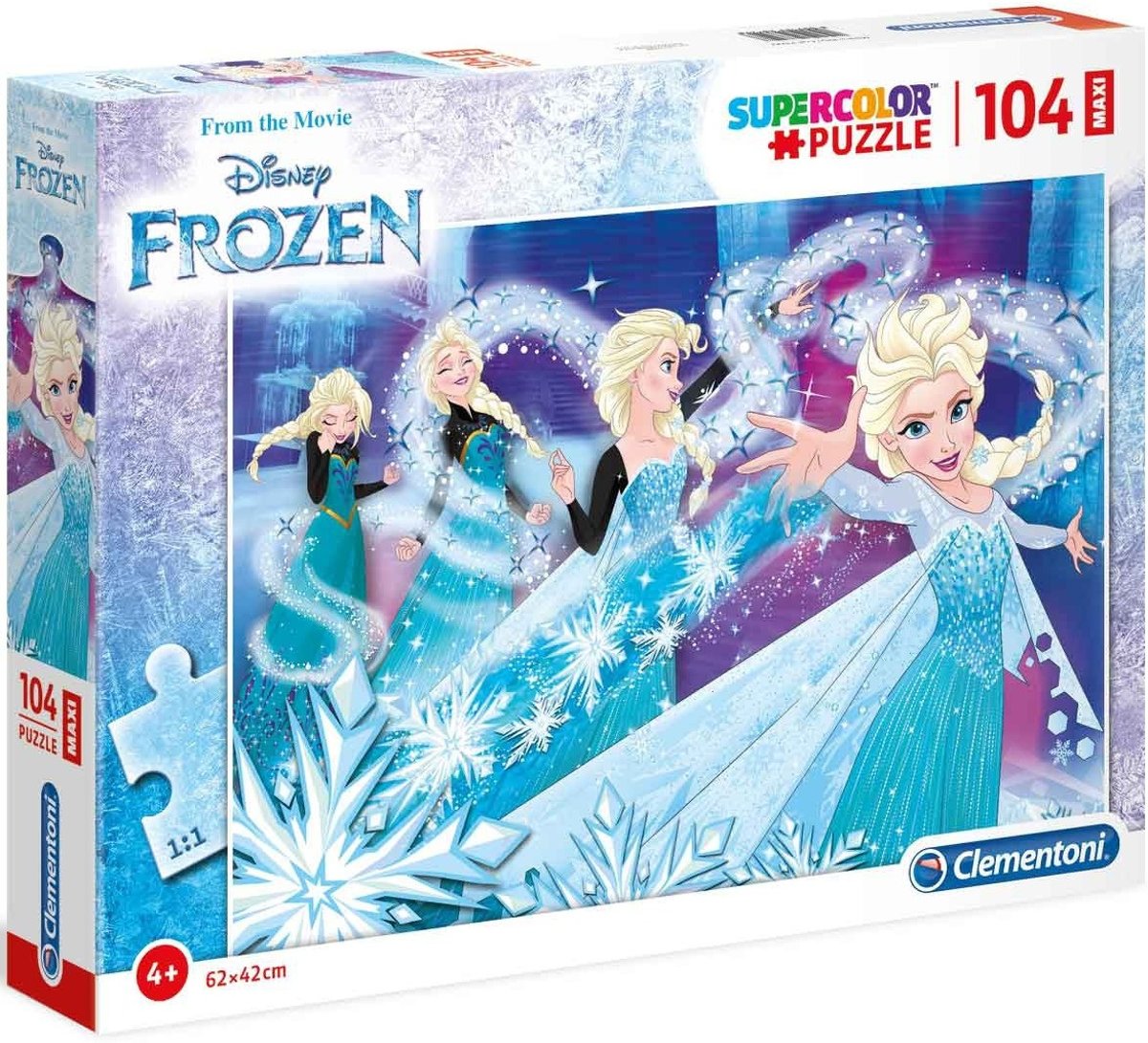 Clementoni Maxi Supercolor Legpuzzel Frozen 104 Stukjes