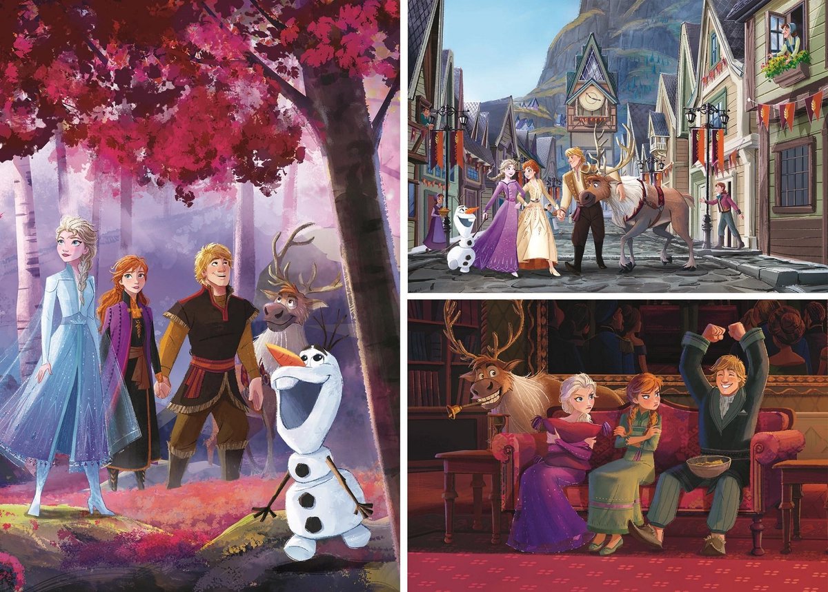 Clementoni Play for Future Puzzel - Disney Frozen, 3x48st.