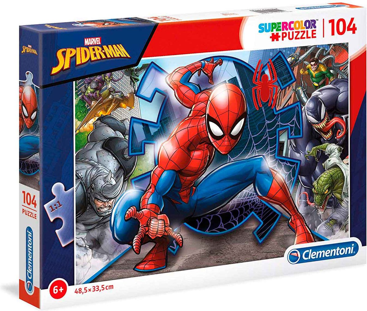 Clementoni Puzzel 104 stukjes Spider-Man