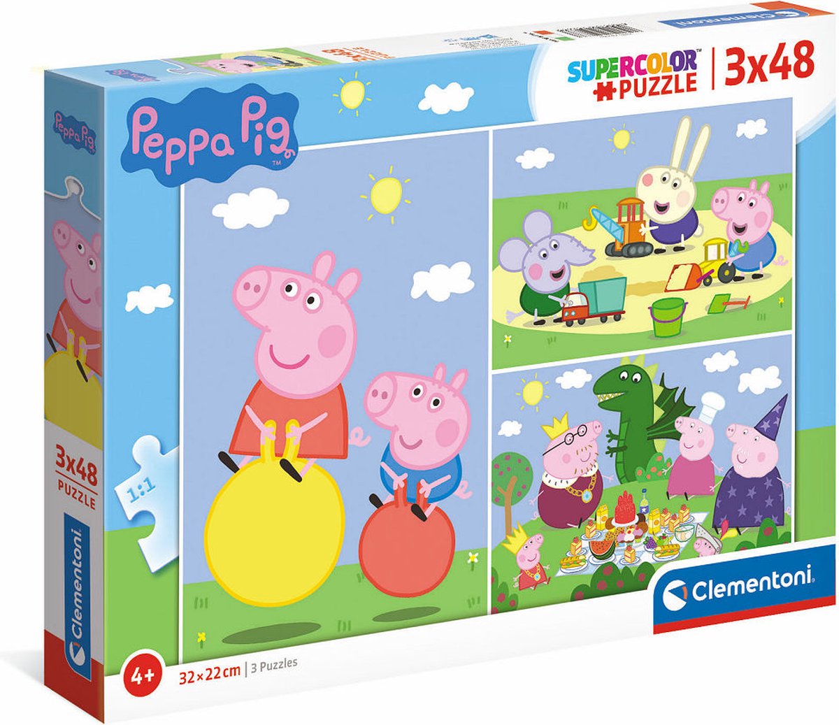 Clementoni Puzzel 3x48 stukjes Peppa Pig