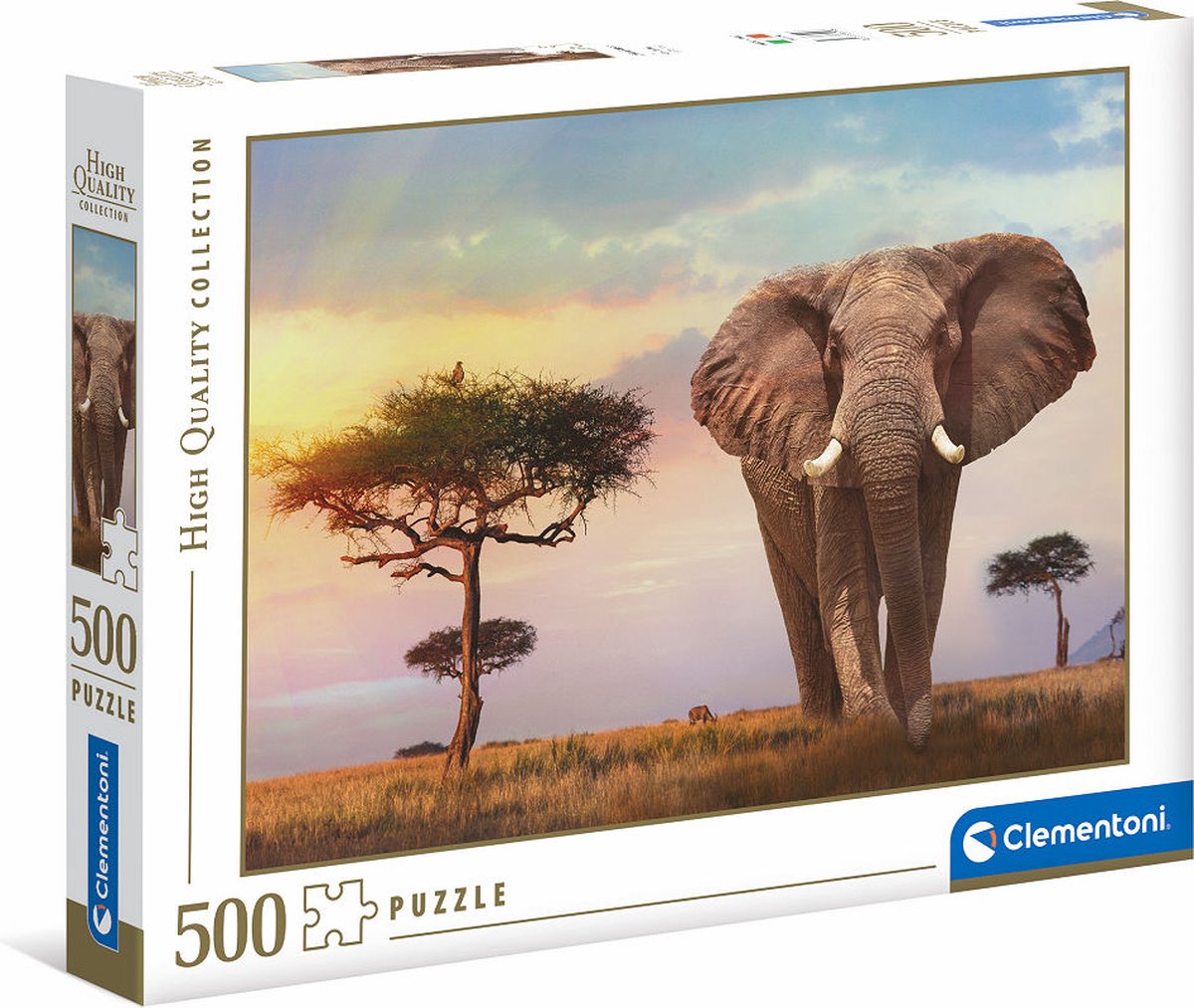 Clementoni Puzzel 500 stukjes Afrikaanse Zonsondergang