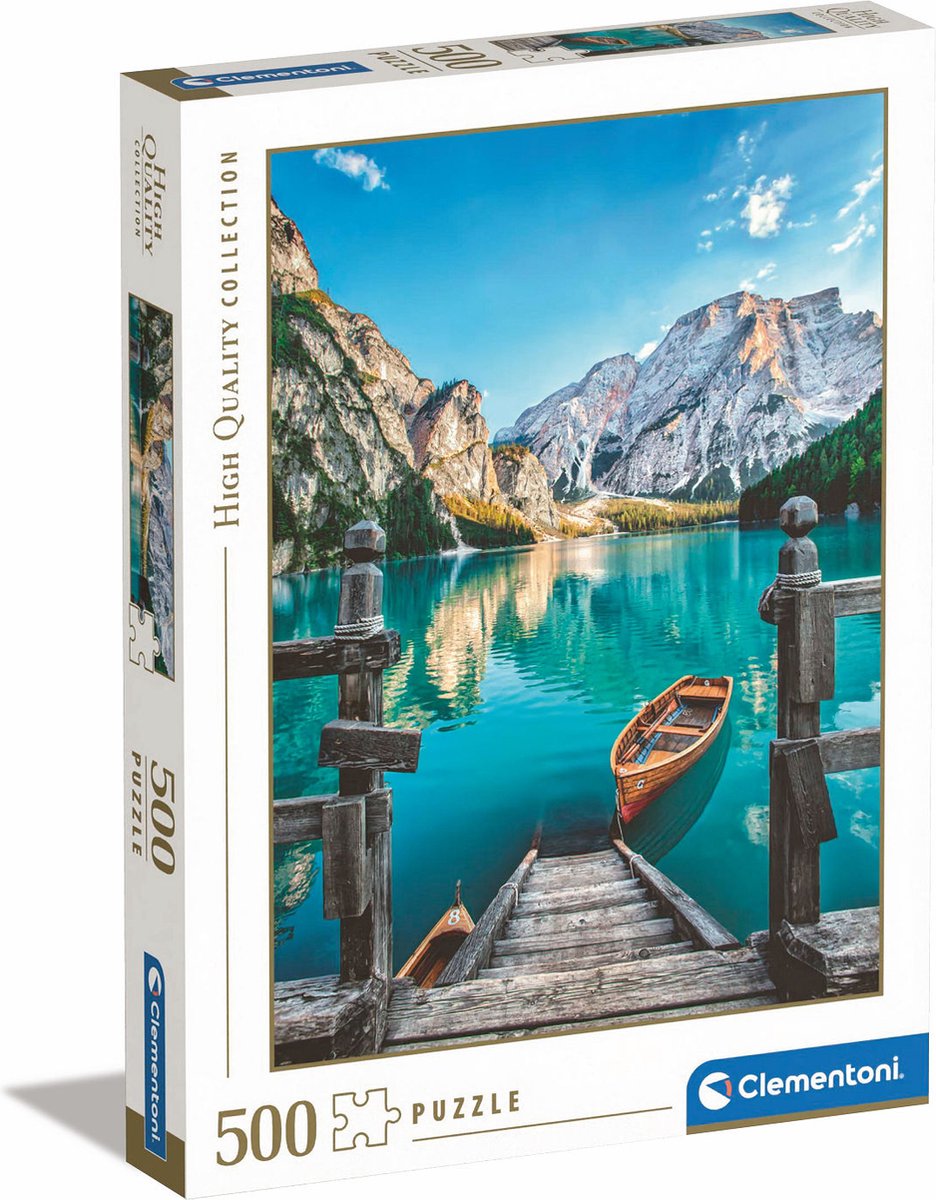 Clementoni Puzzel 500 stukjes Braies Lake