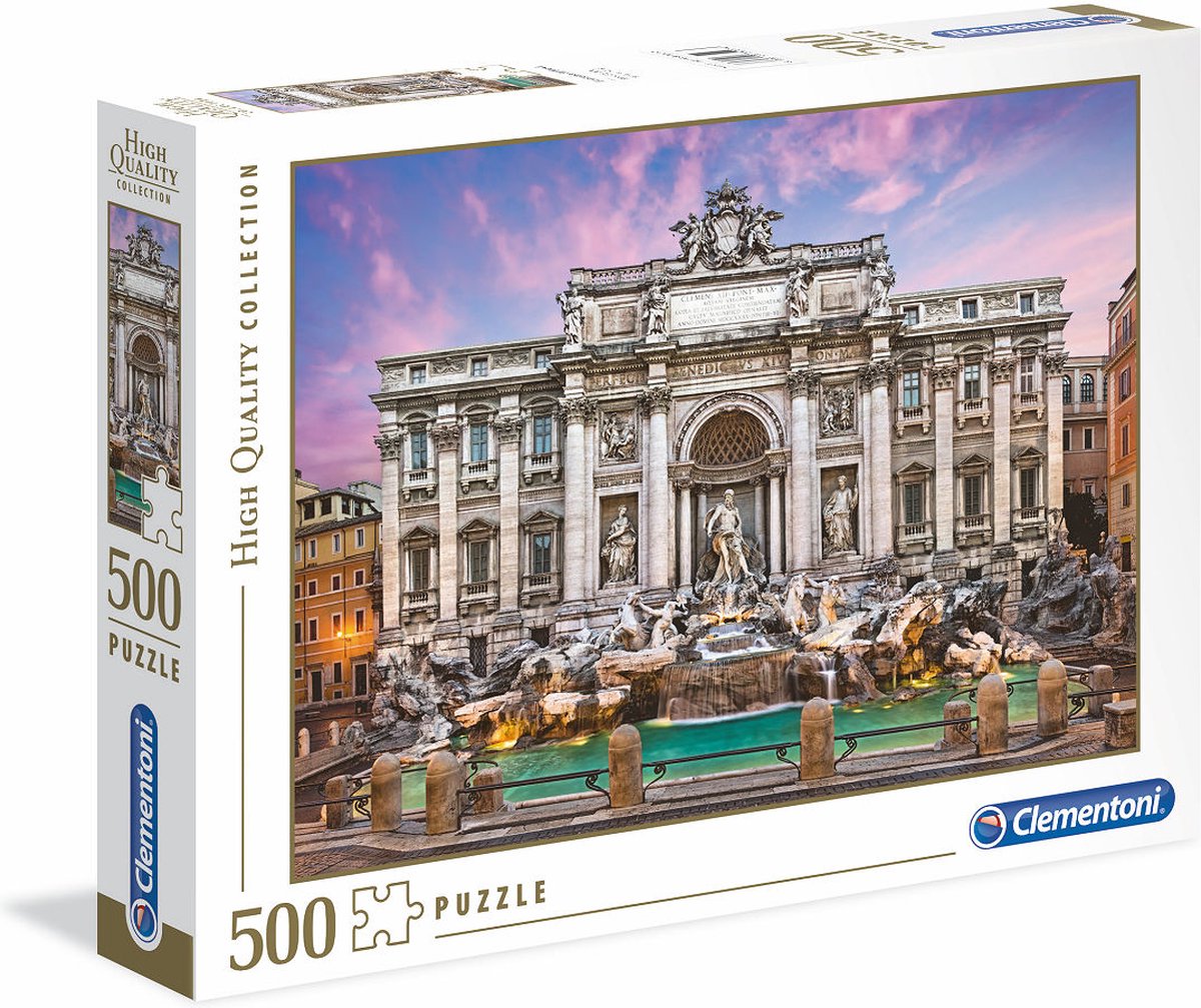 Clementoni Puzzel 500 stukjes De Trevi Fontein