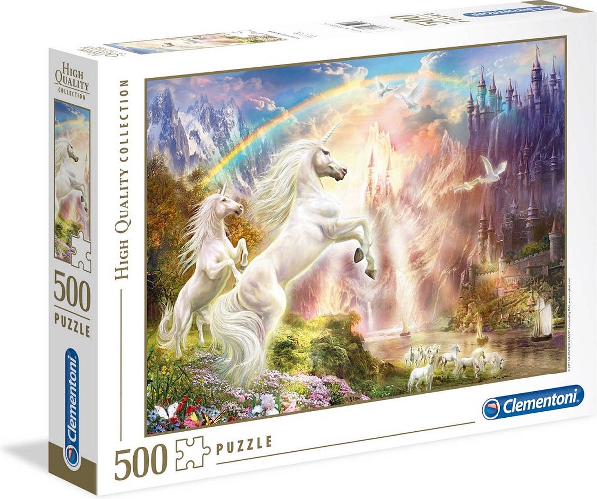 Clementoni Puzzel 500 stukjes Sunset Eenhoorn