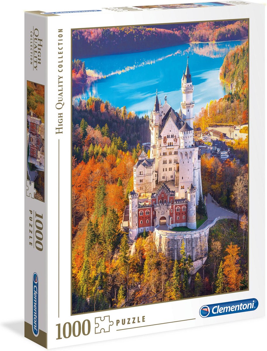 Clementoni Puzzel High Quality 1000 stukjes   Neuschwanstein