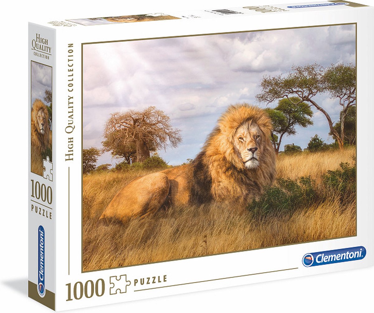 Clementoni Puzzel High Quality 1000 stukjes Leeuwenkoning