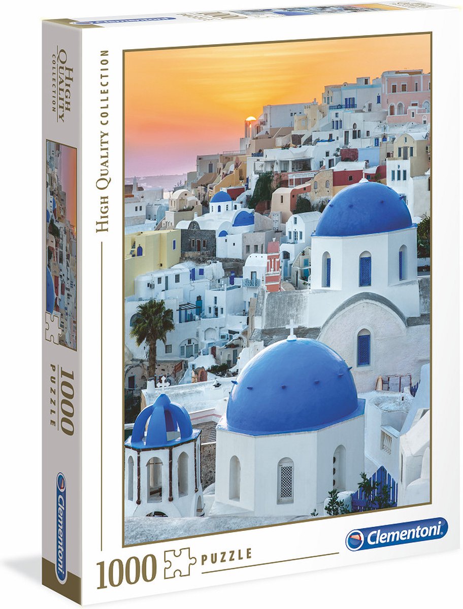 Clementoni Puzzel High Quality 1000 stukjes Santorini