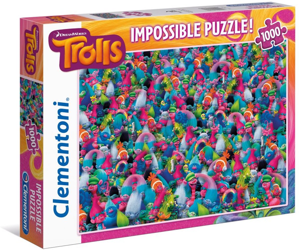 Clementoni Puzzel Trolls - 1000 stukjes