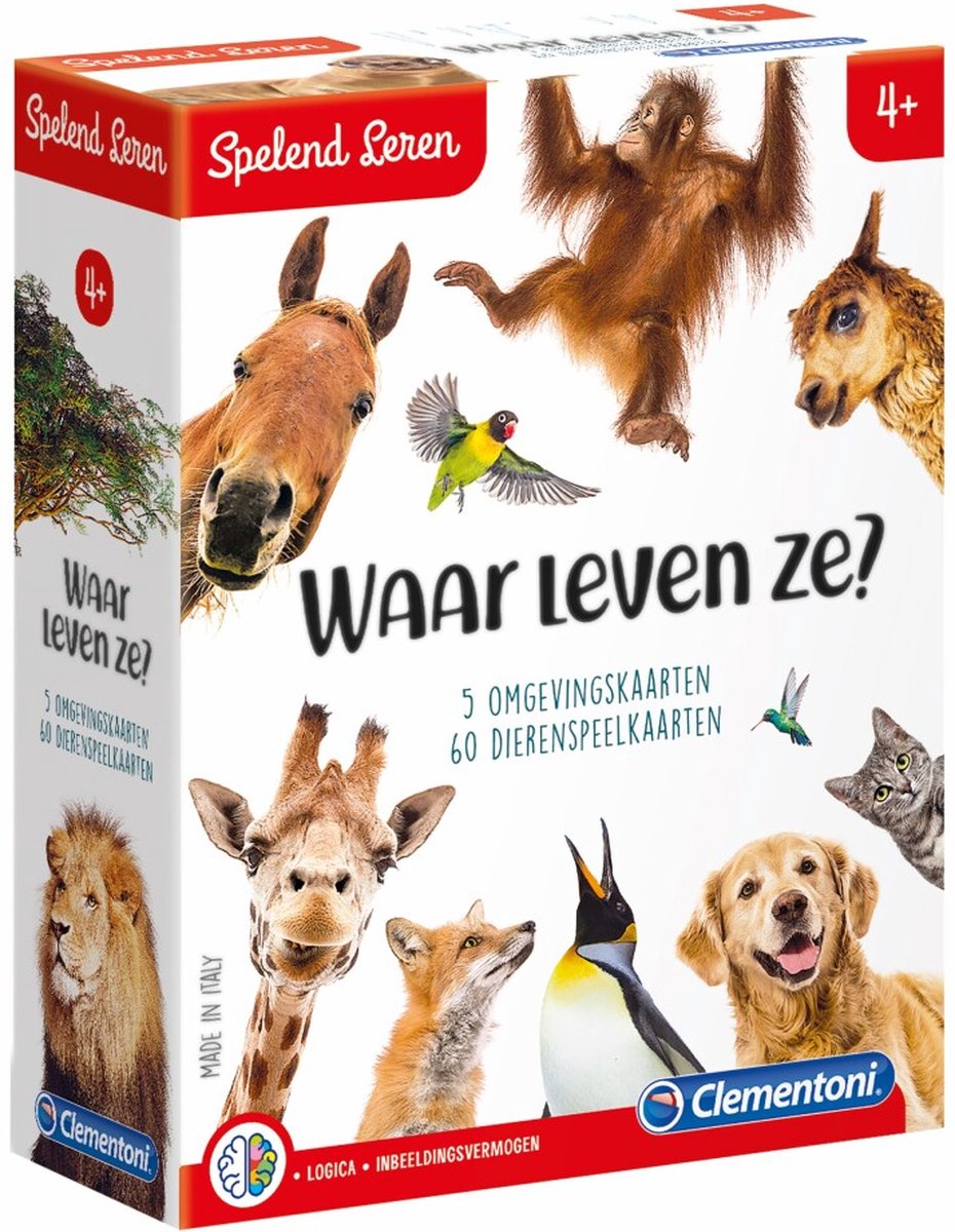 Clementoni Spelend Leren Waar Leven Ze?